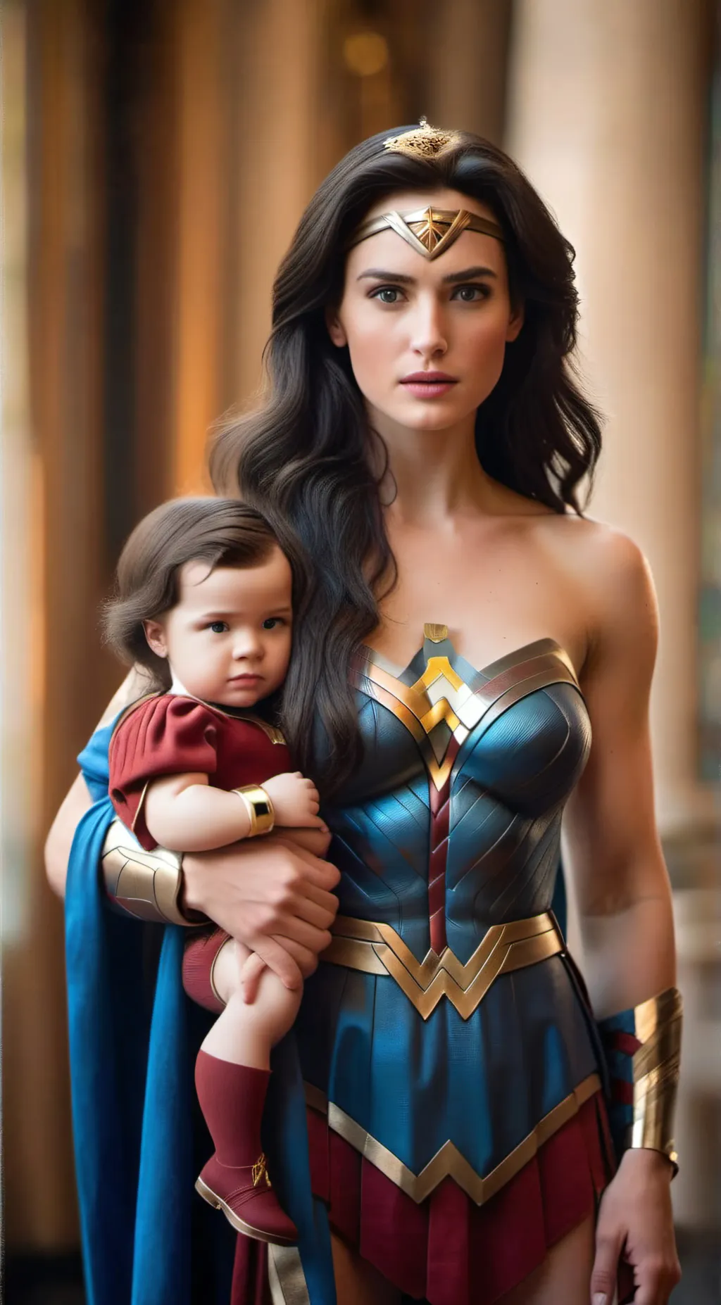 ai character: Wonder Woman  background