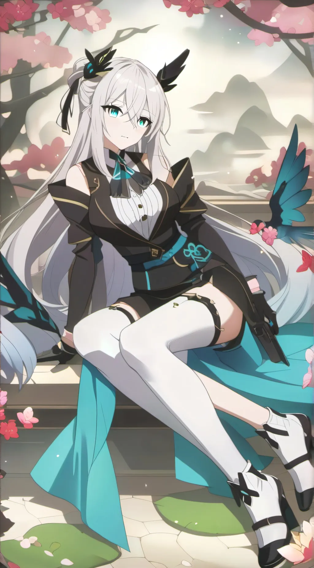 ai character: sky background