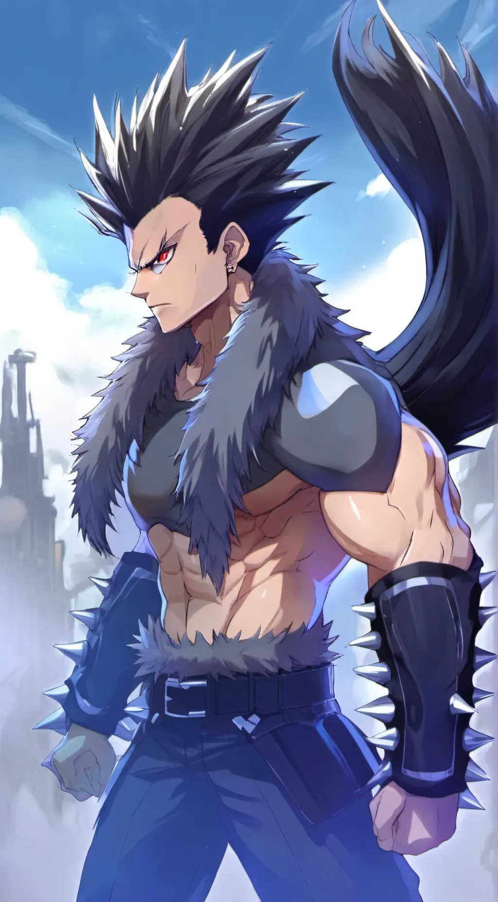 ai character: Vageta  background