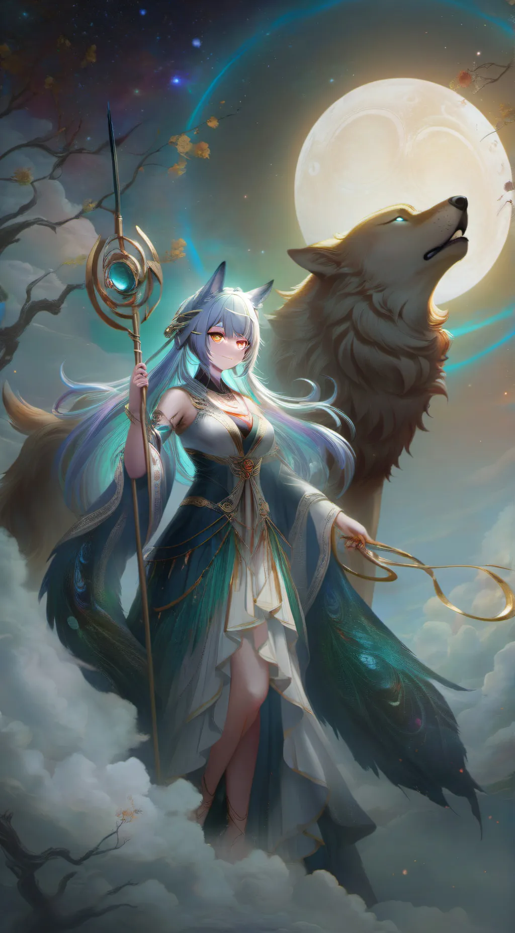ai character: Galactic background
