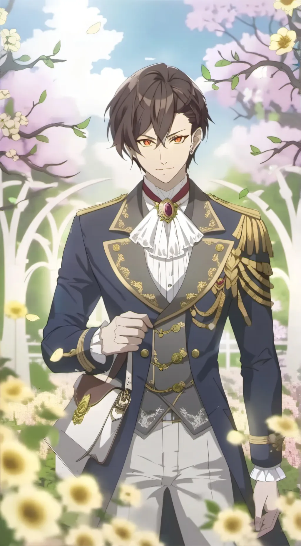 ai character: ROY🖤🤍 background