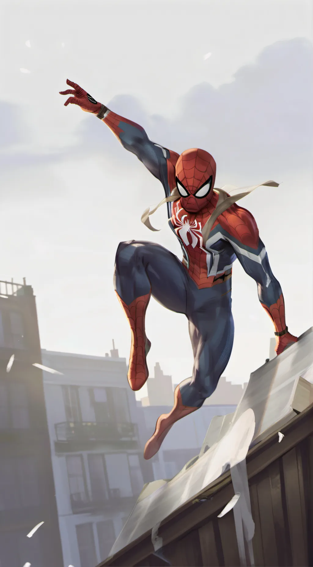 ai character: Spider Man  background