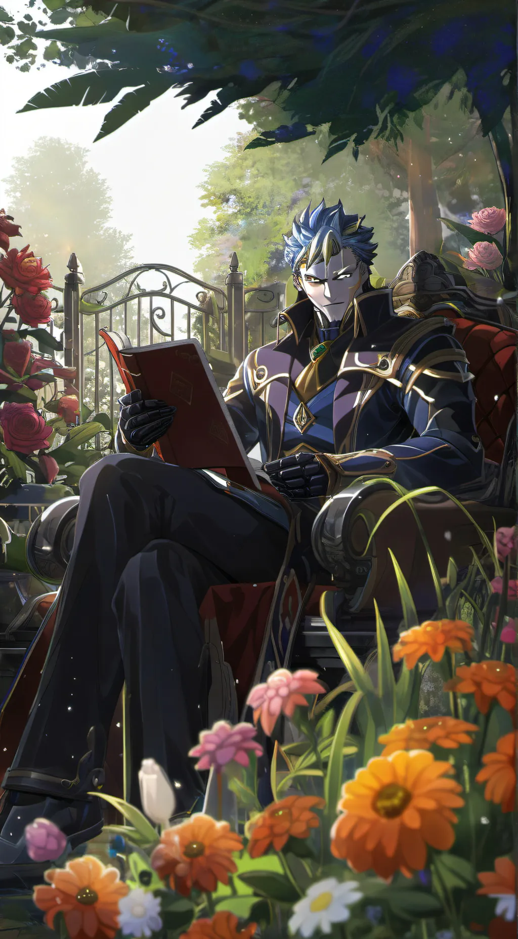 ai character: makima  background