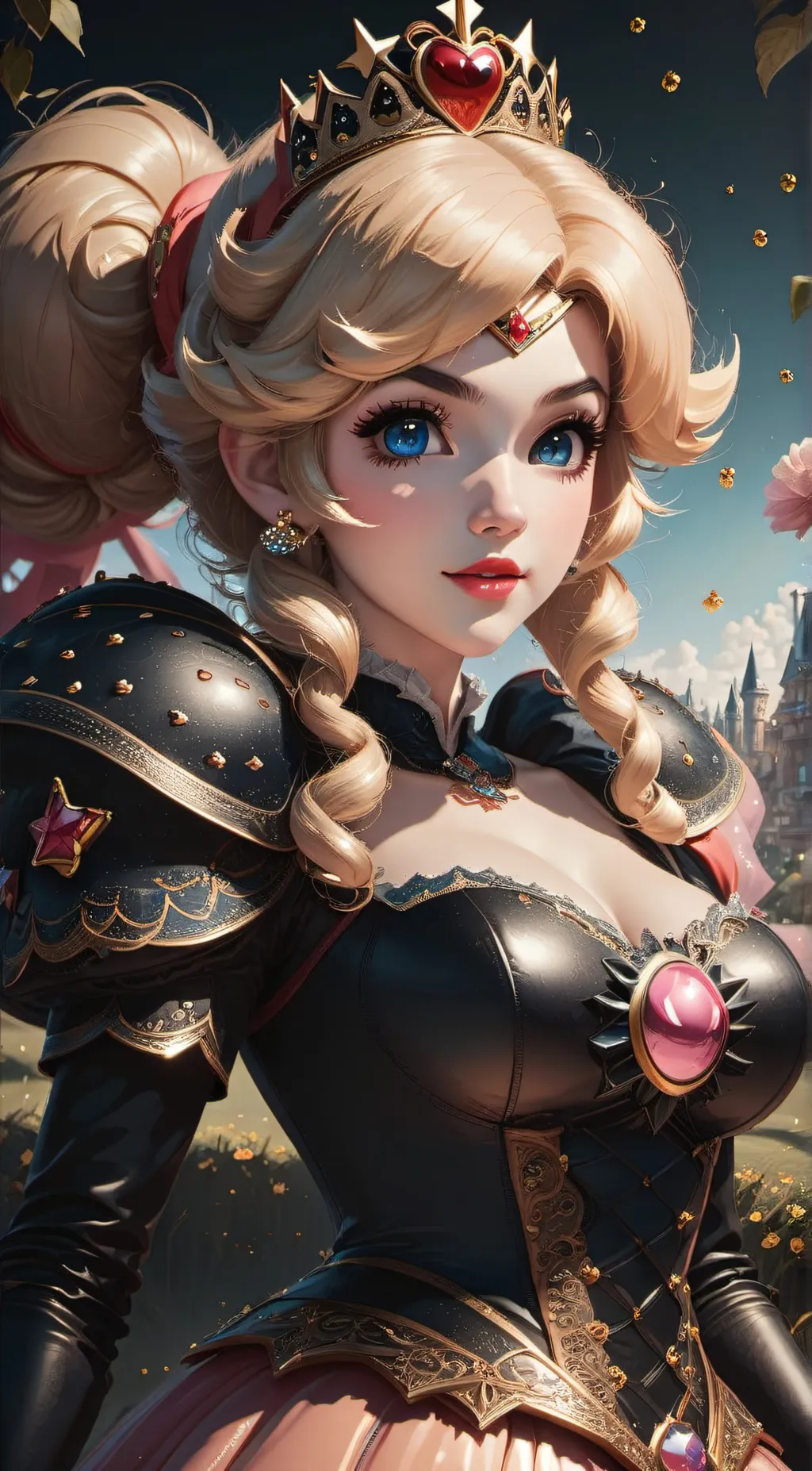 ai character: Princess Peach background