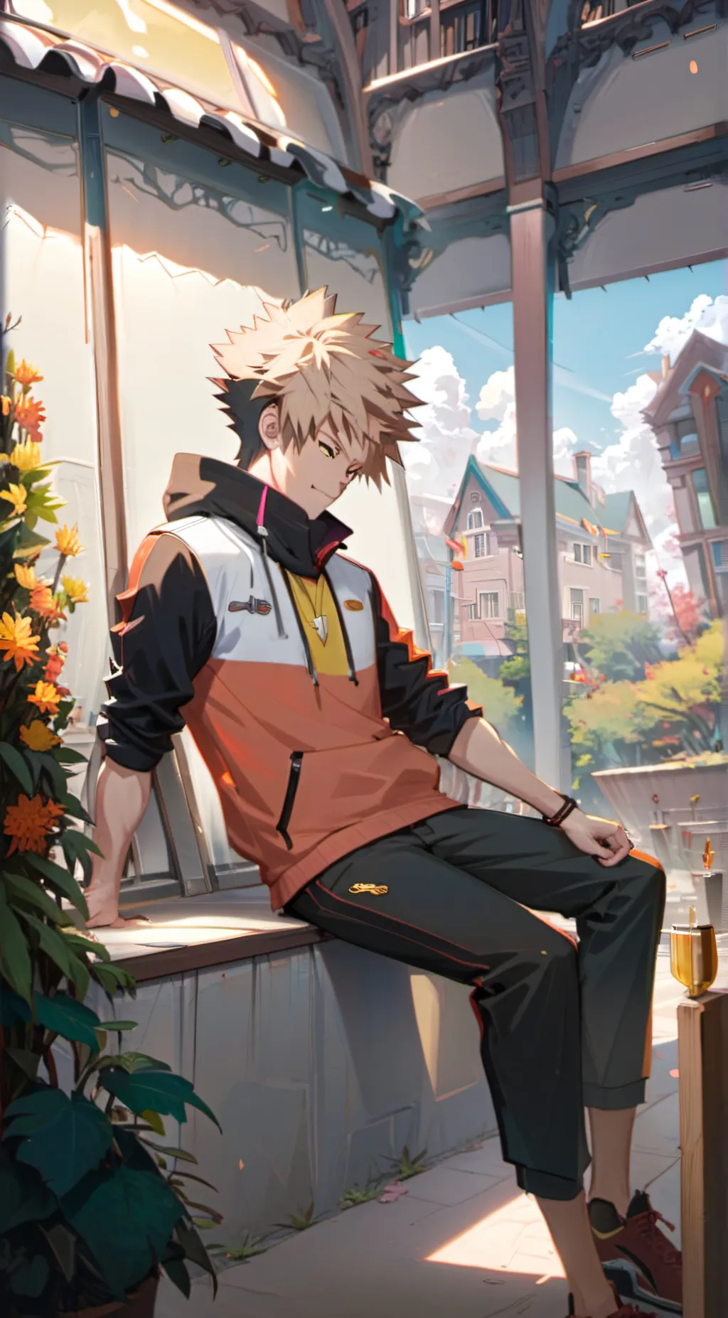 ai character: gay virus background