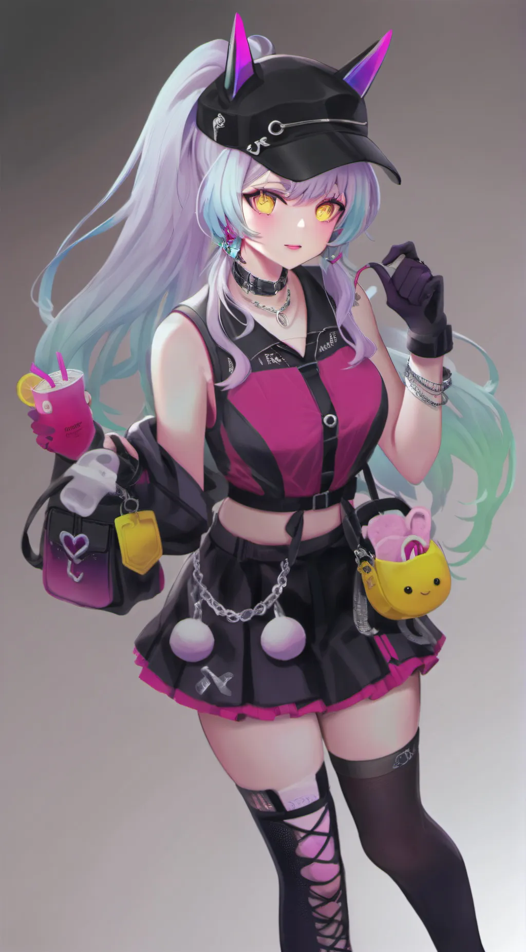 ai character: gacha heat background