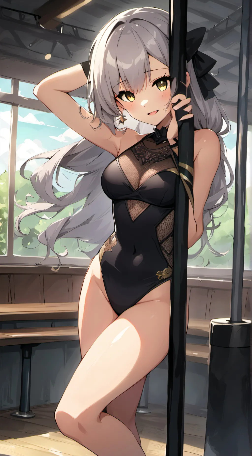 ai character: Sexy Savannah  background