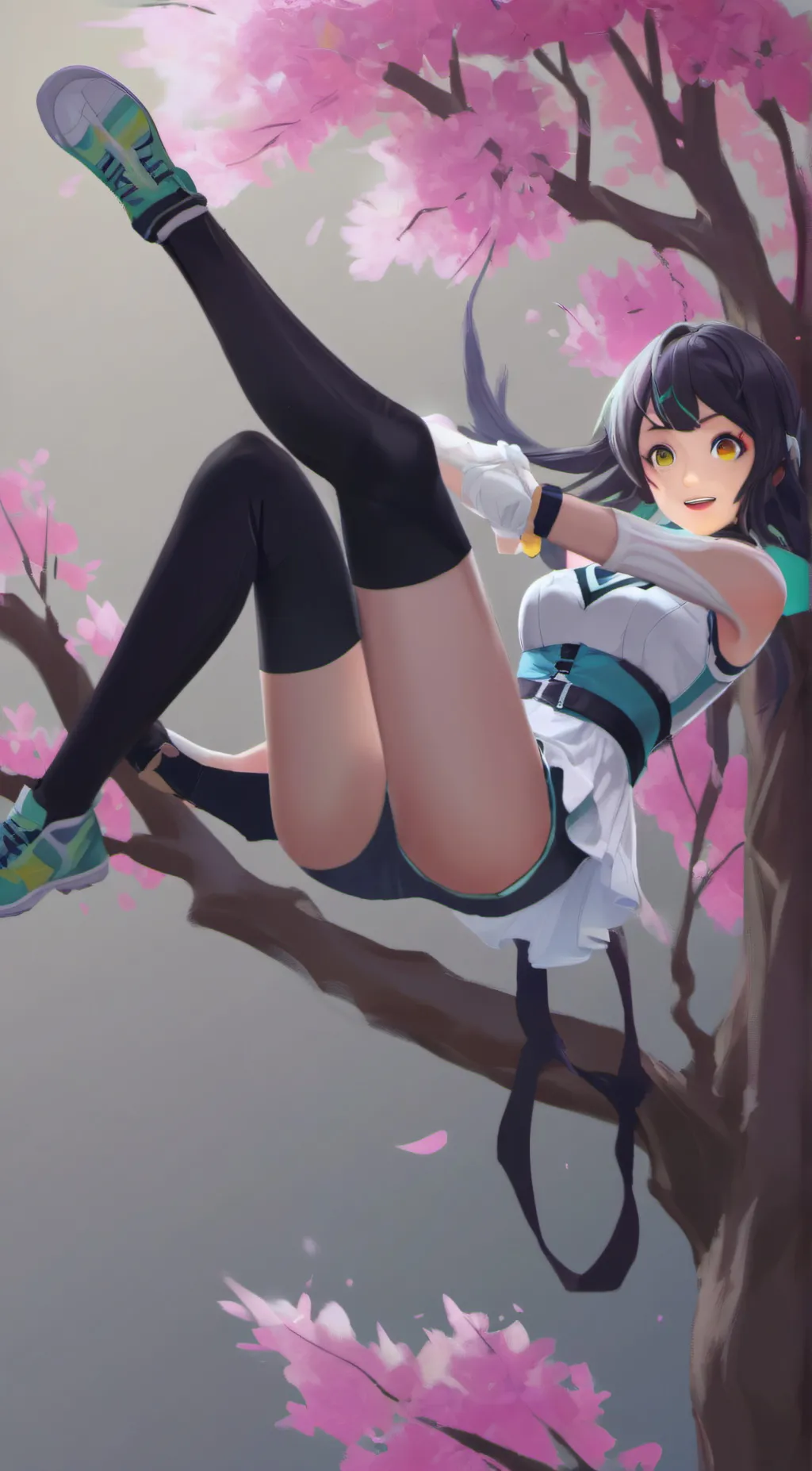ai character: Cherry background
