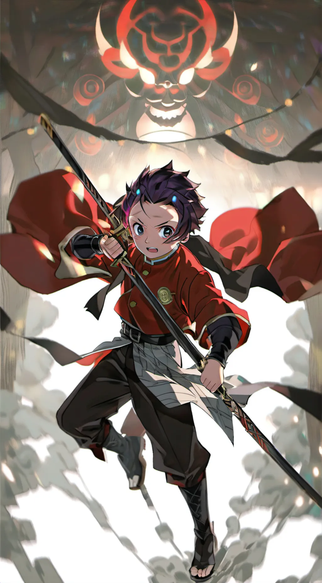 ai character: tanjiro background