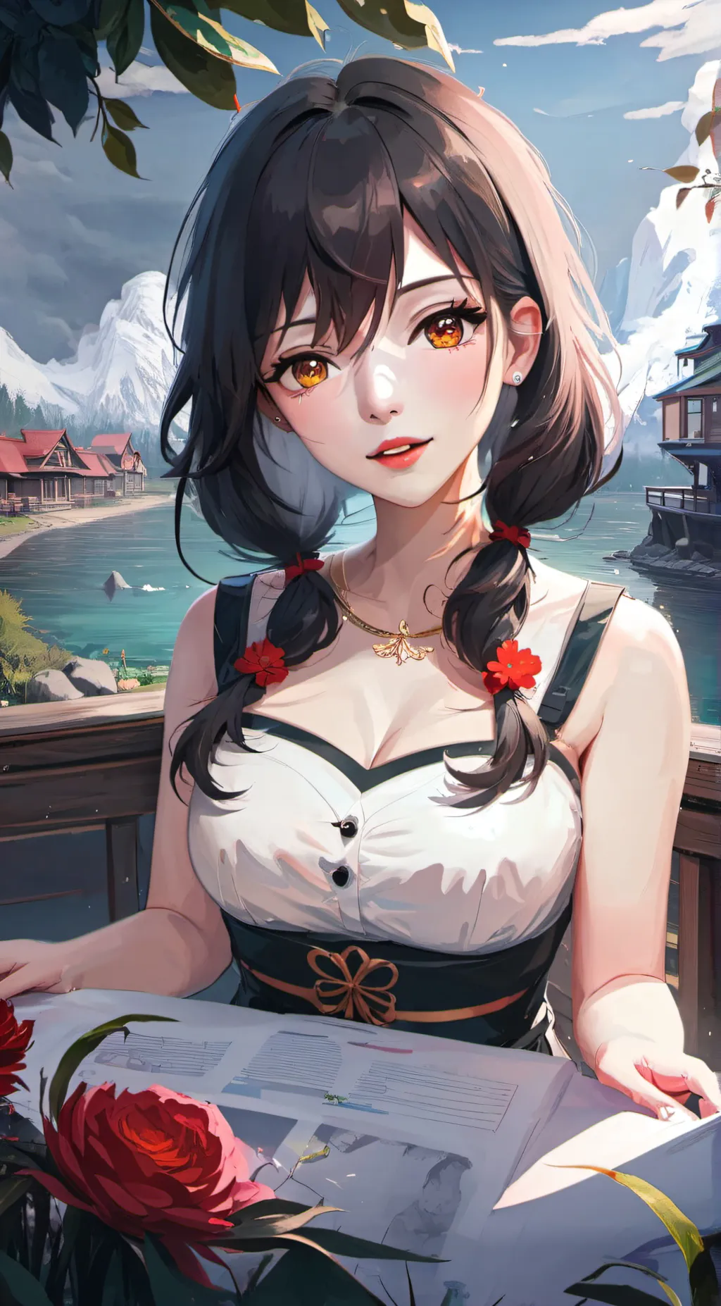 ai character: Ella  background