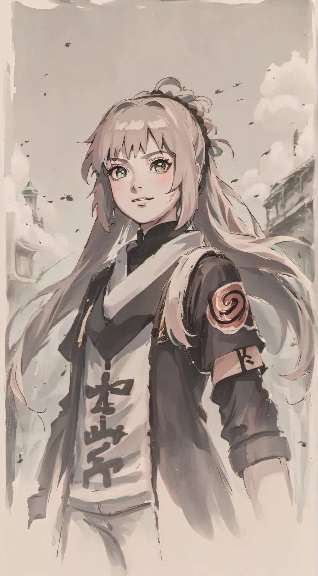 ai character: nina uzumaki background