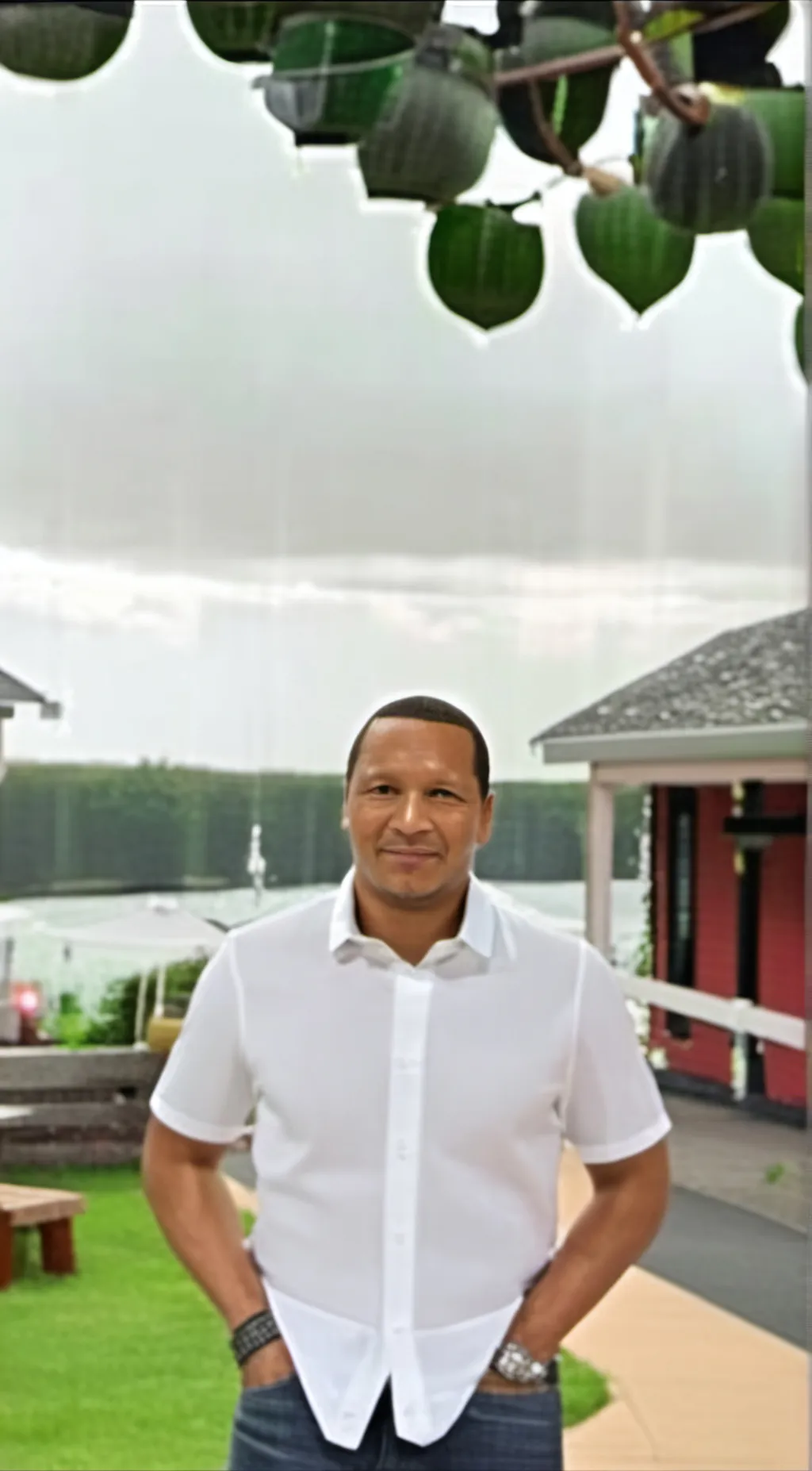 ai character: Neymar Santos Sr background