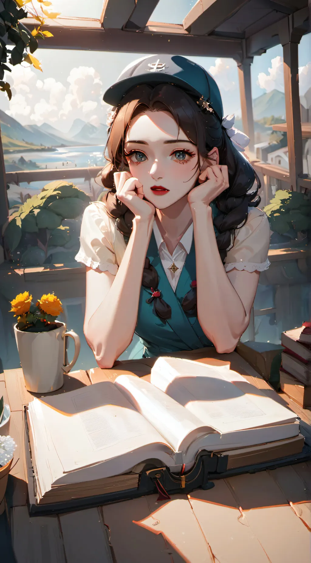 ai character: Lily  background