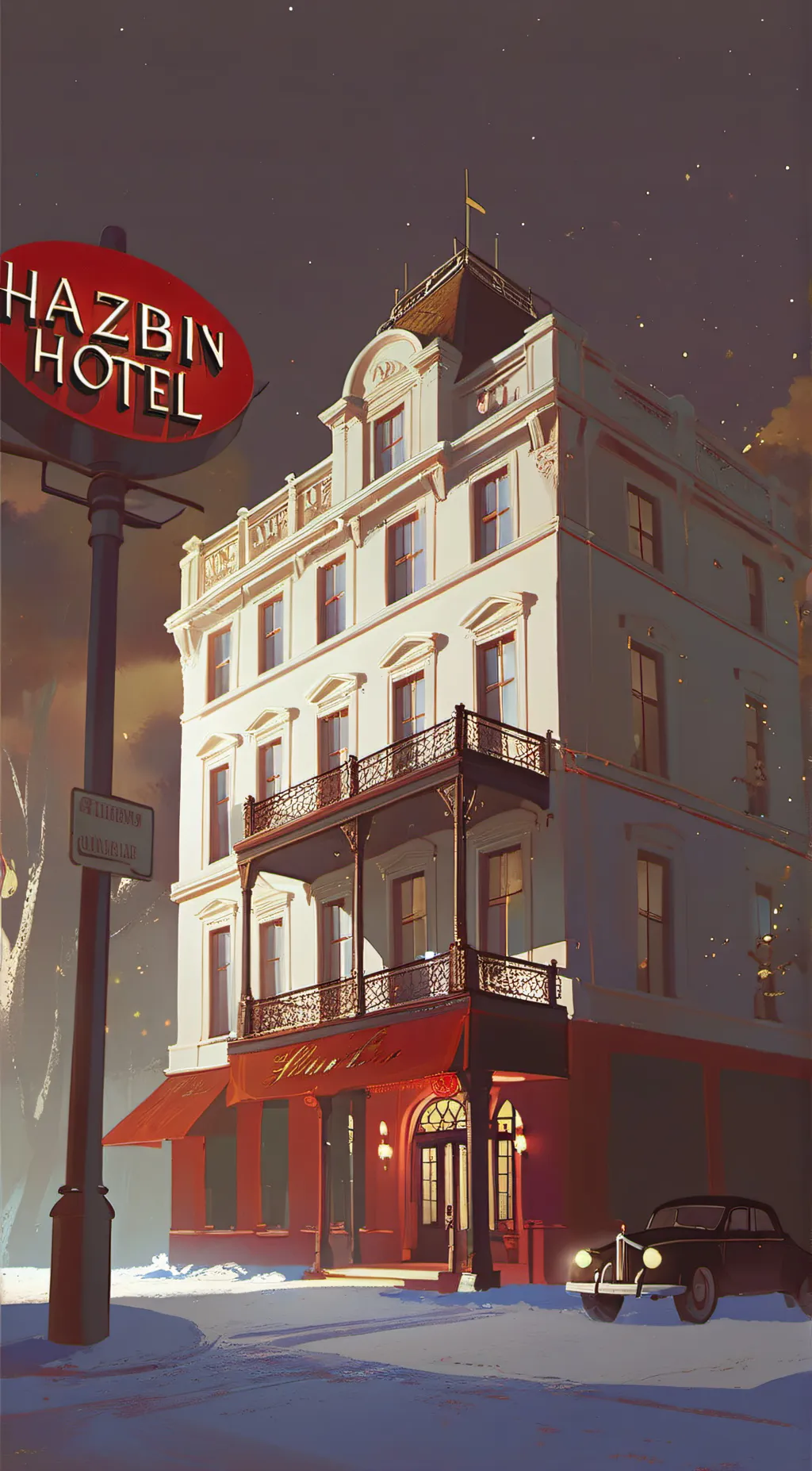 ai character: Hazbin Hotel background