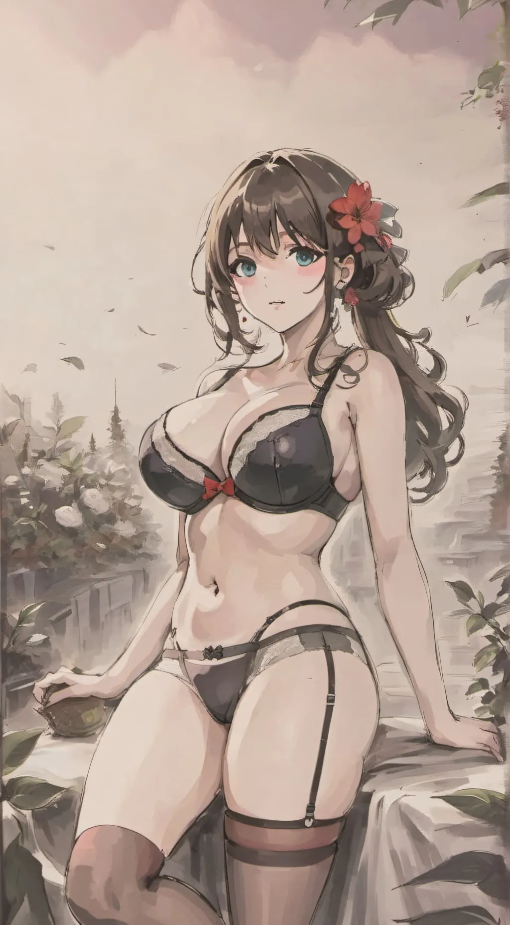 ai character: Blossom  background