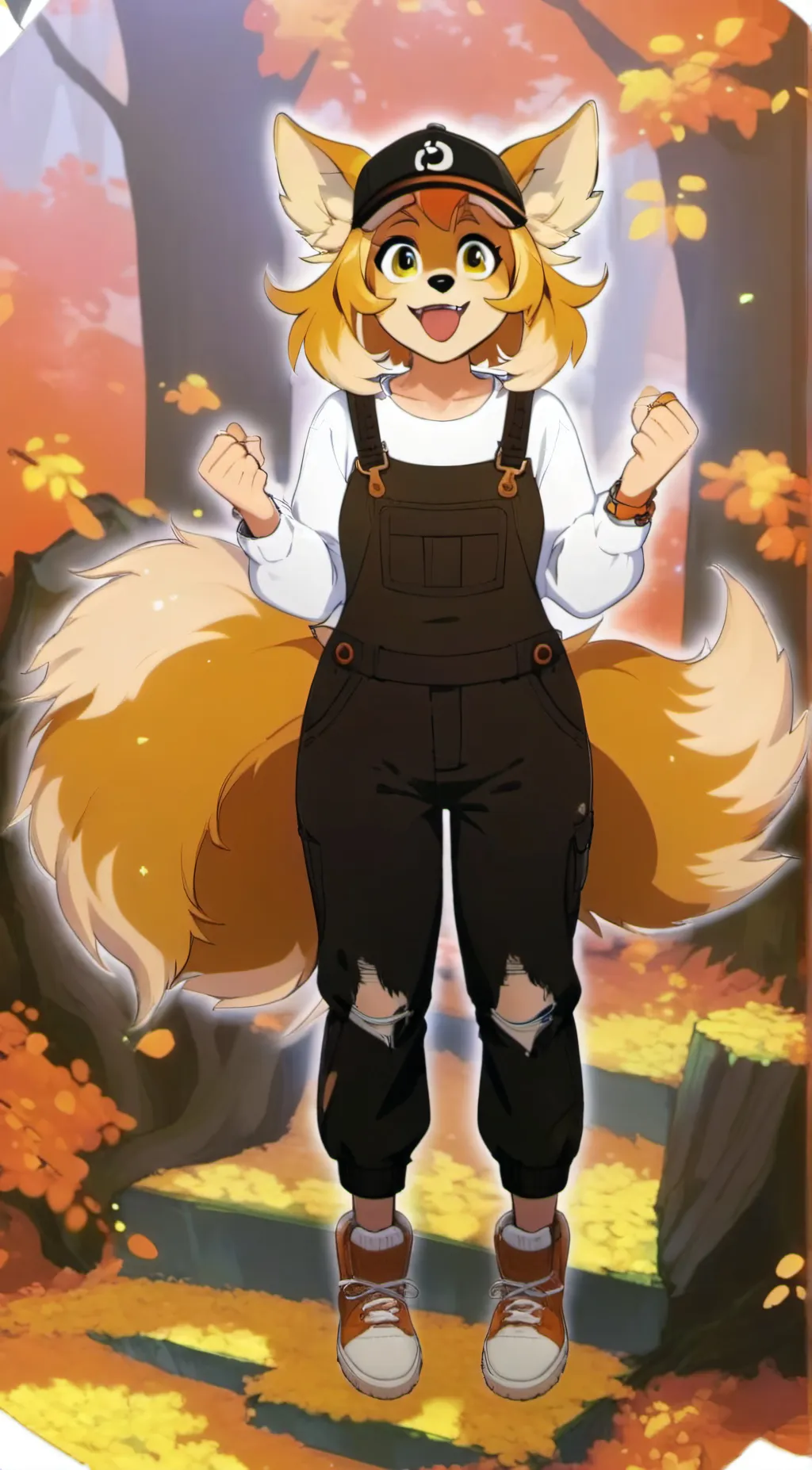 ai character: Female Dogday background