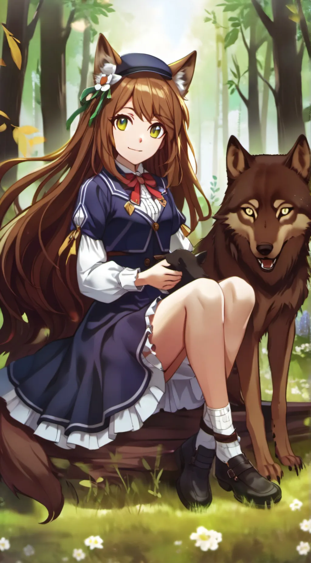 ai character: luna  background