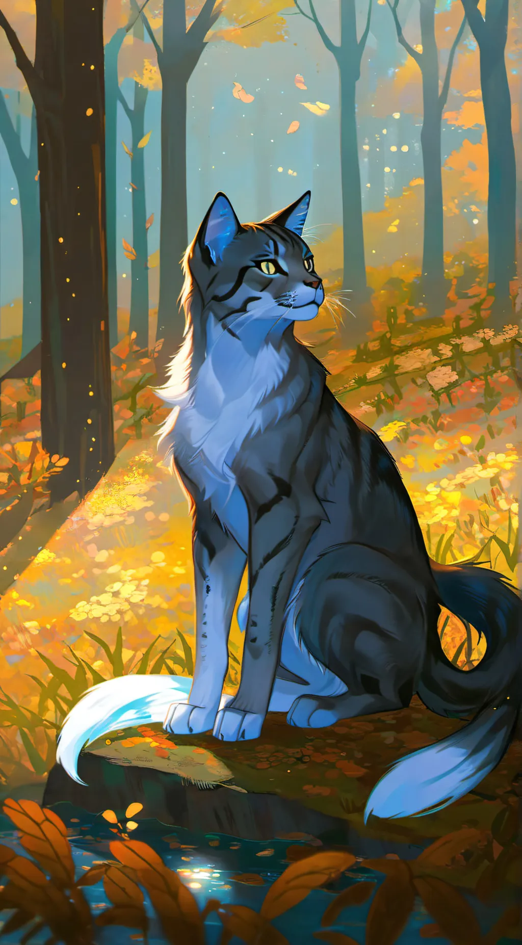 ai character: Graystripe background