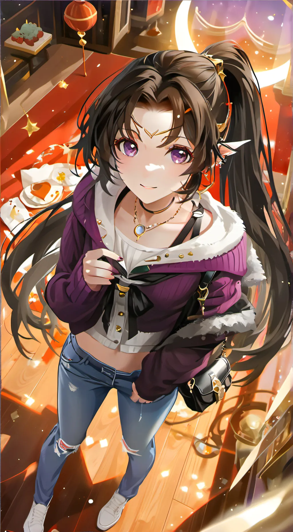 ai character: Caitlyn grambel background