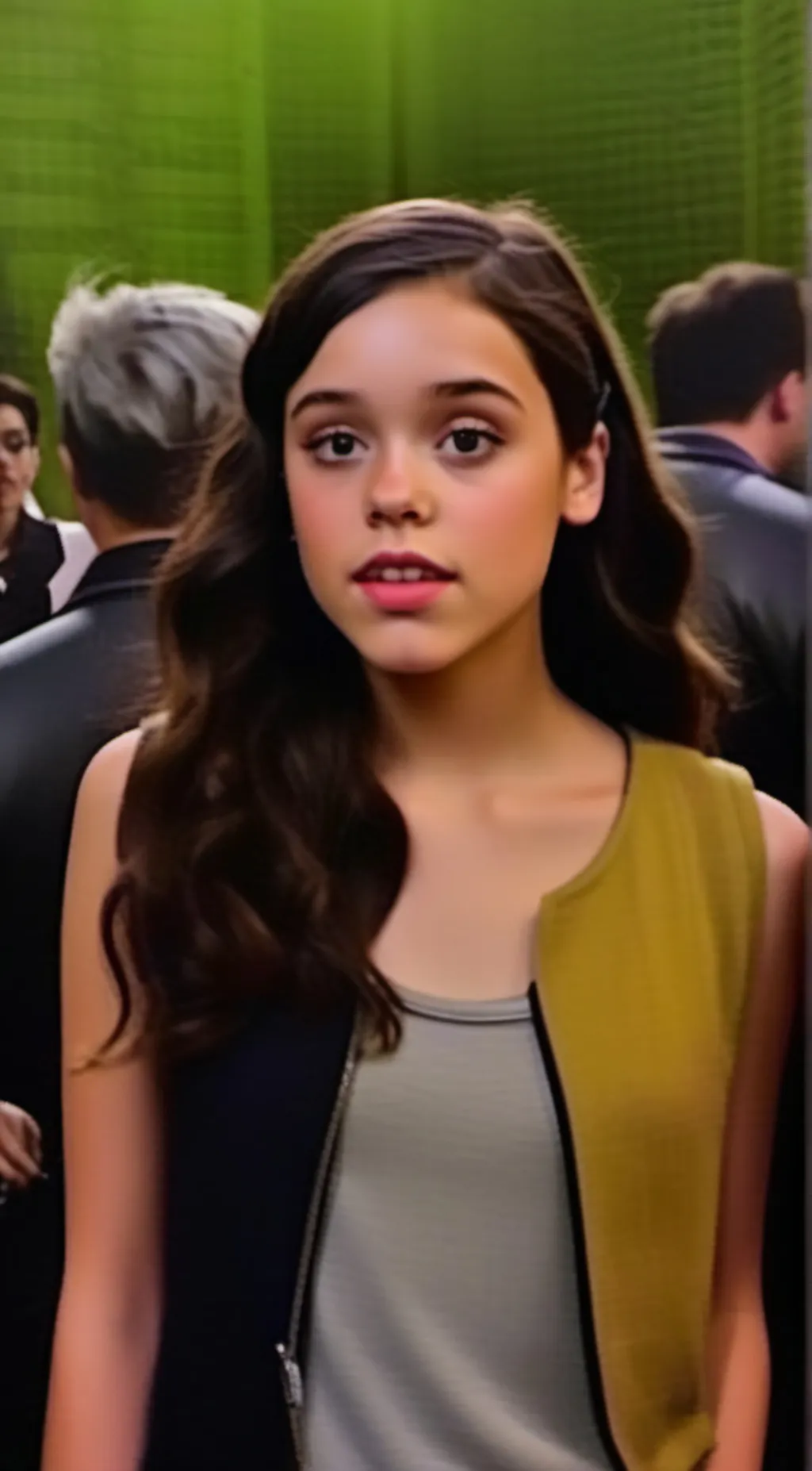 ai character: Jenna ortega  background