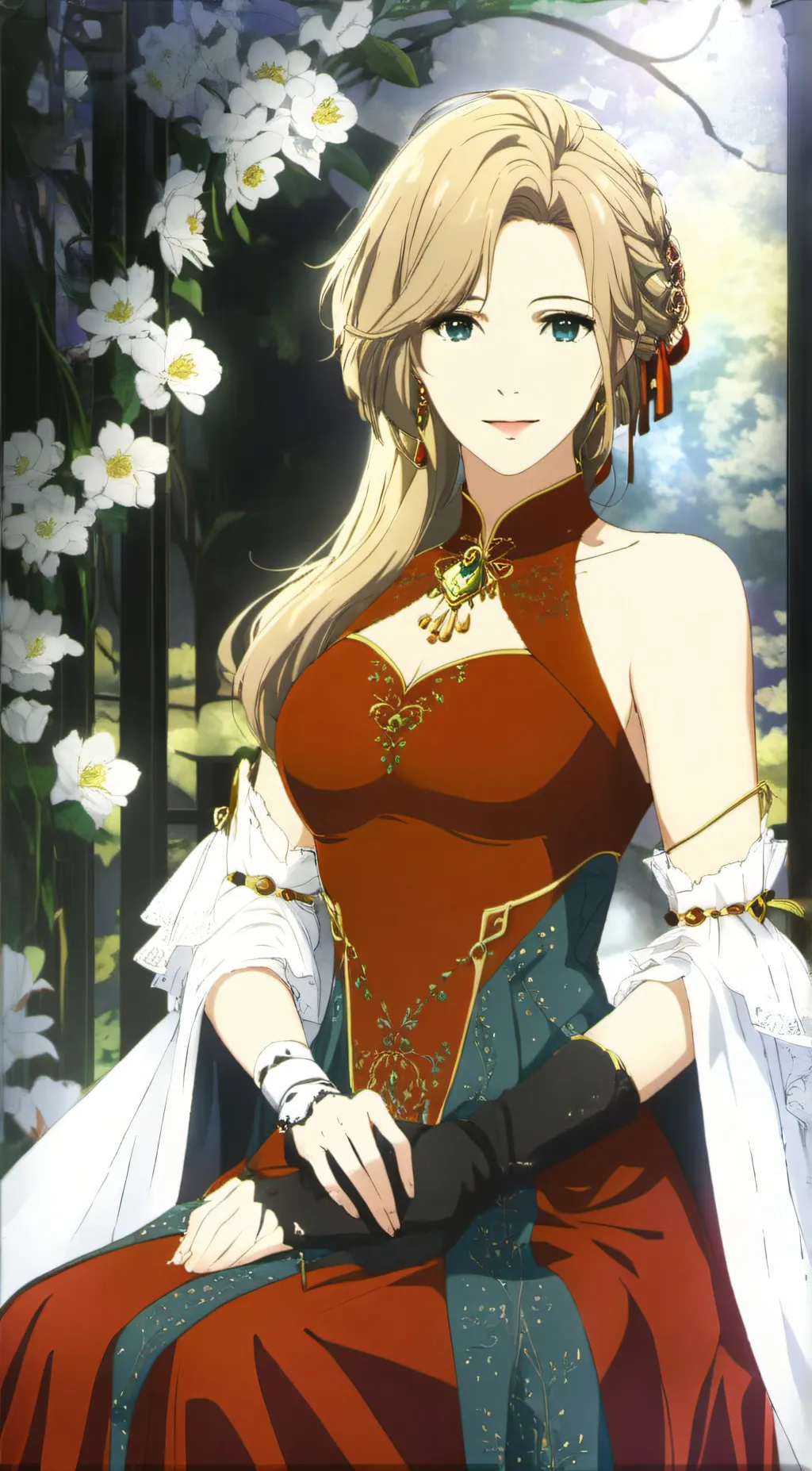 ai character: Tina Evans  background