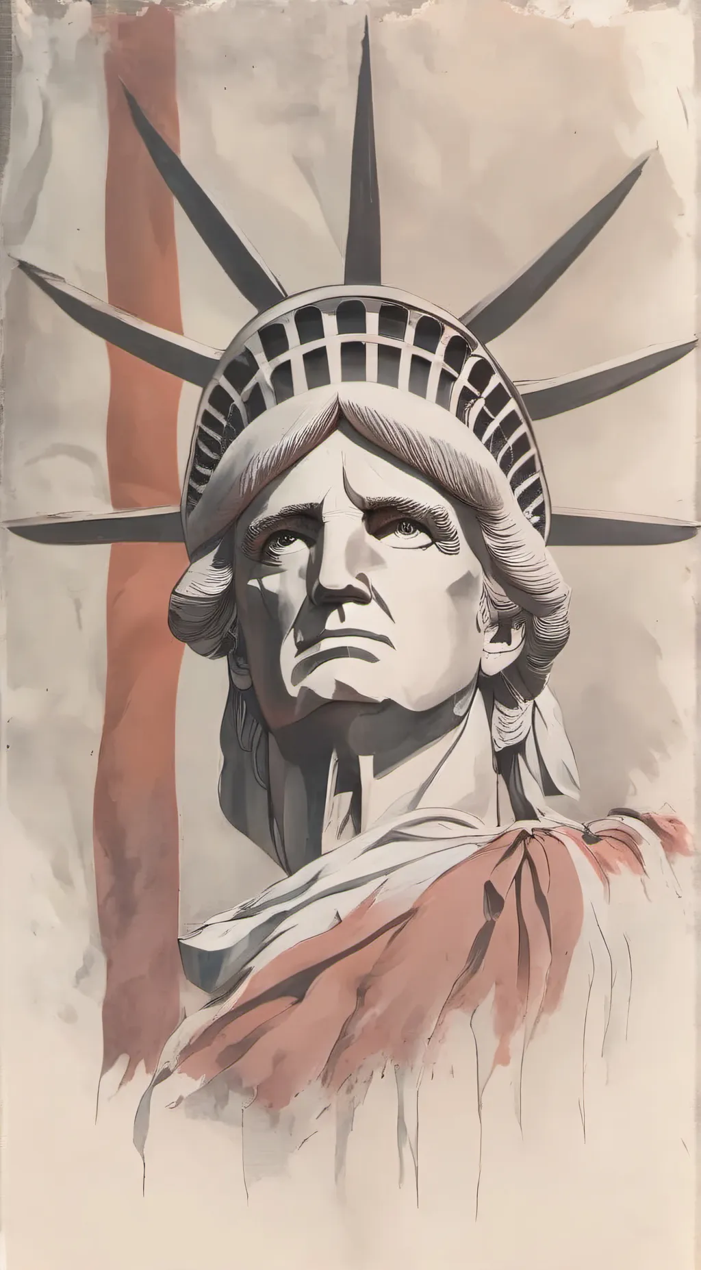 ai character: statue background