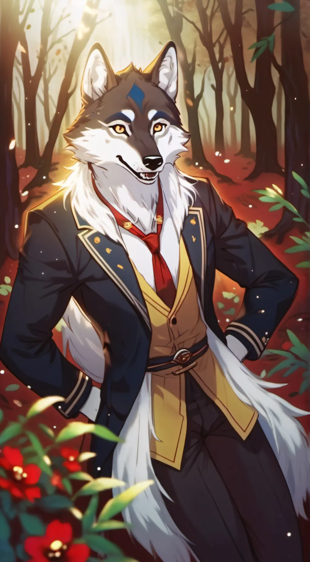 ai character: furry infection background