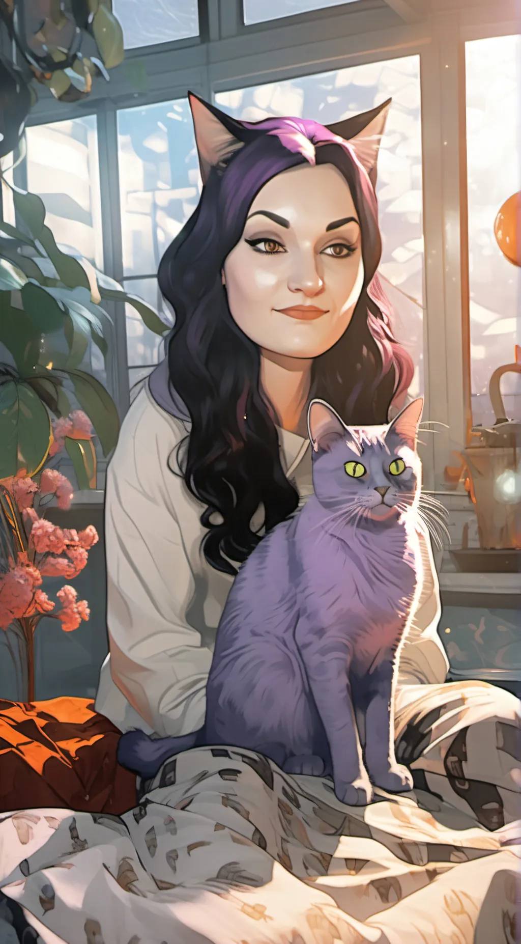 ai character: smilingcritters background