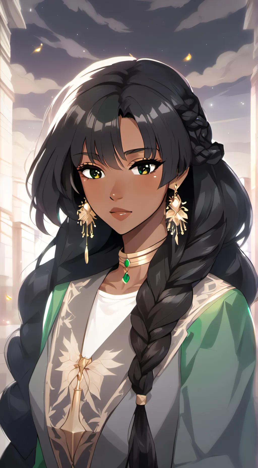 ai character: Aurora background