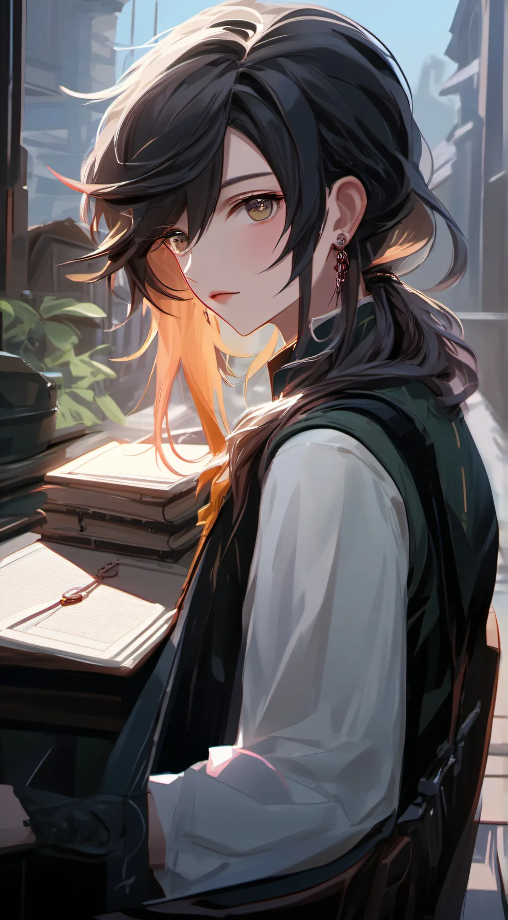 ai character: Felix  background