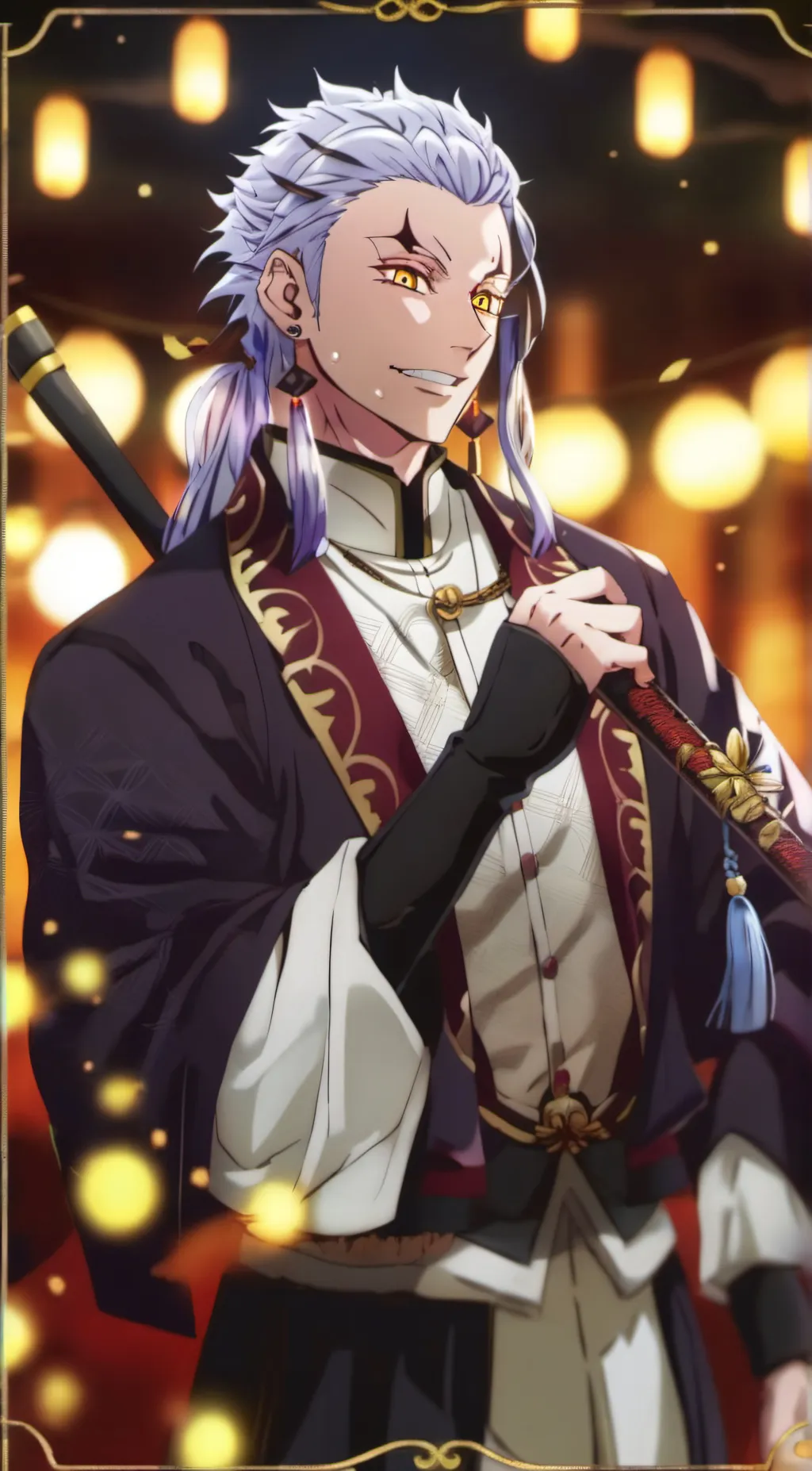 ai character: Tengen demon slaye background