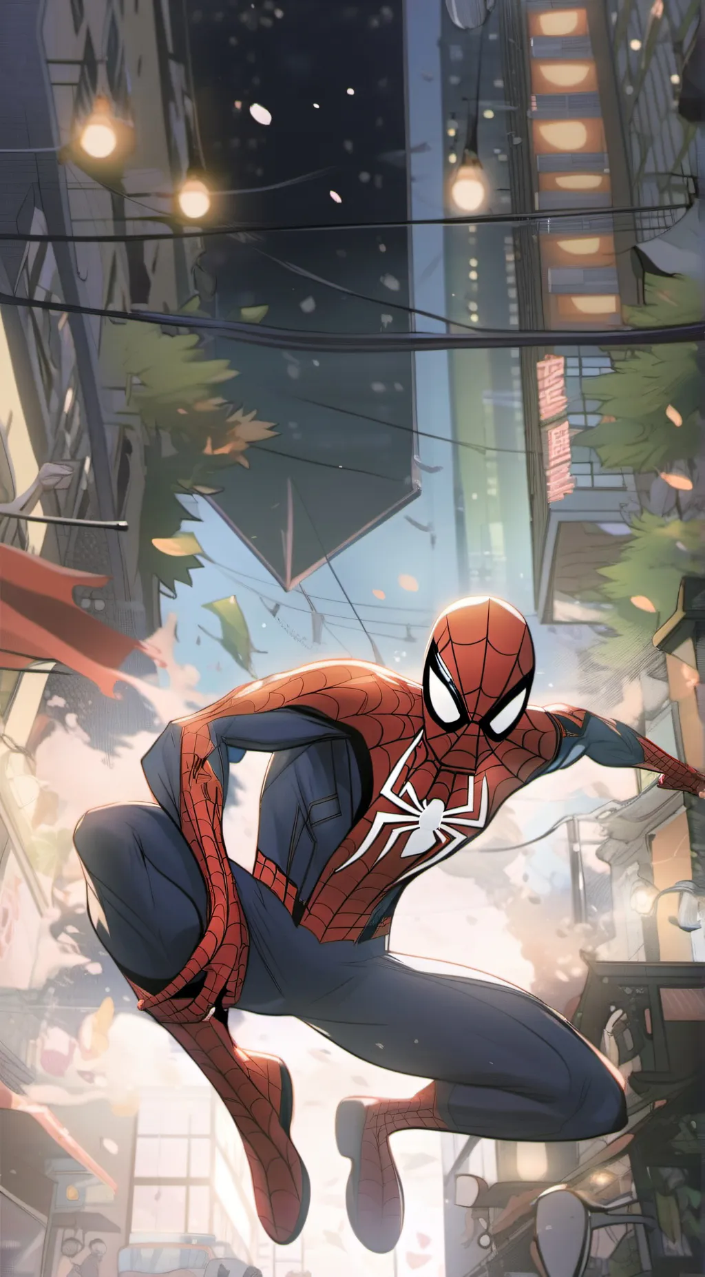 ai character: Spiderman (A RP) background