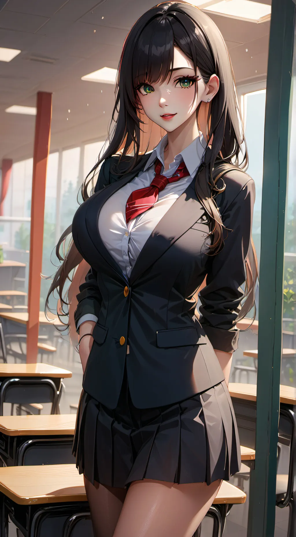 ai character: Girl background