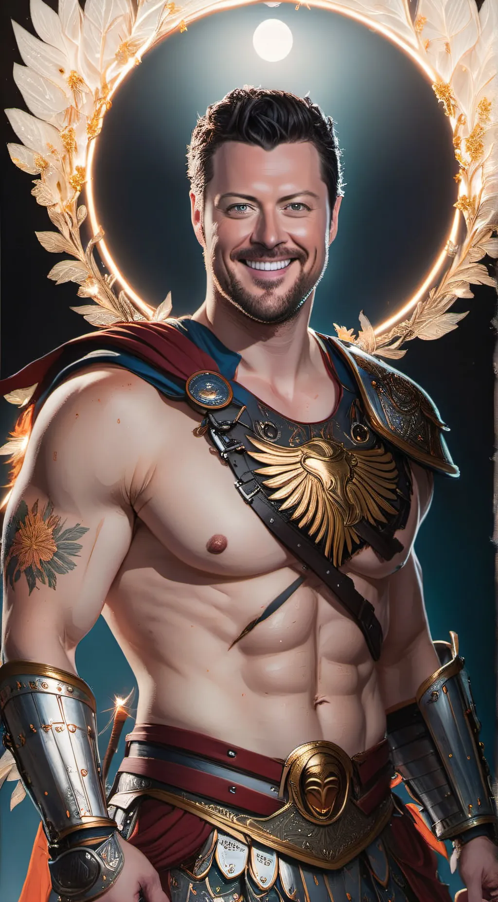 ai character: Spartan dad background