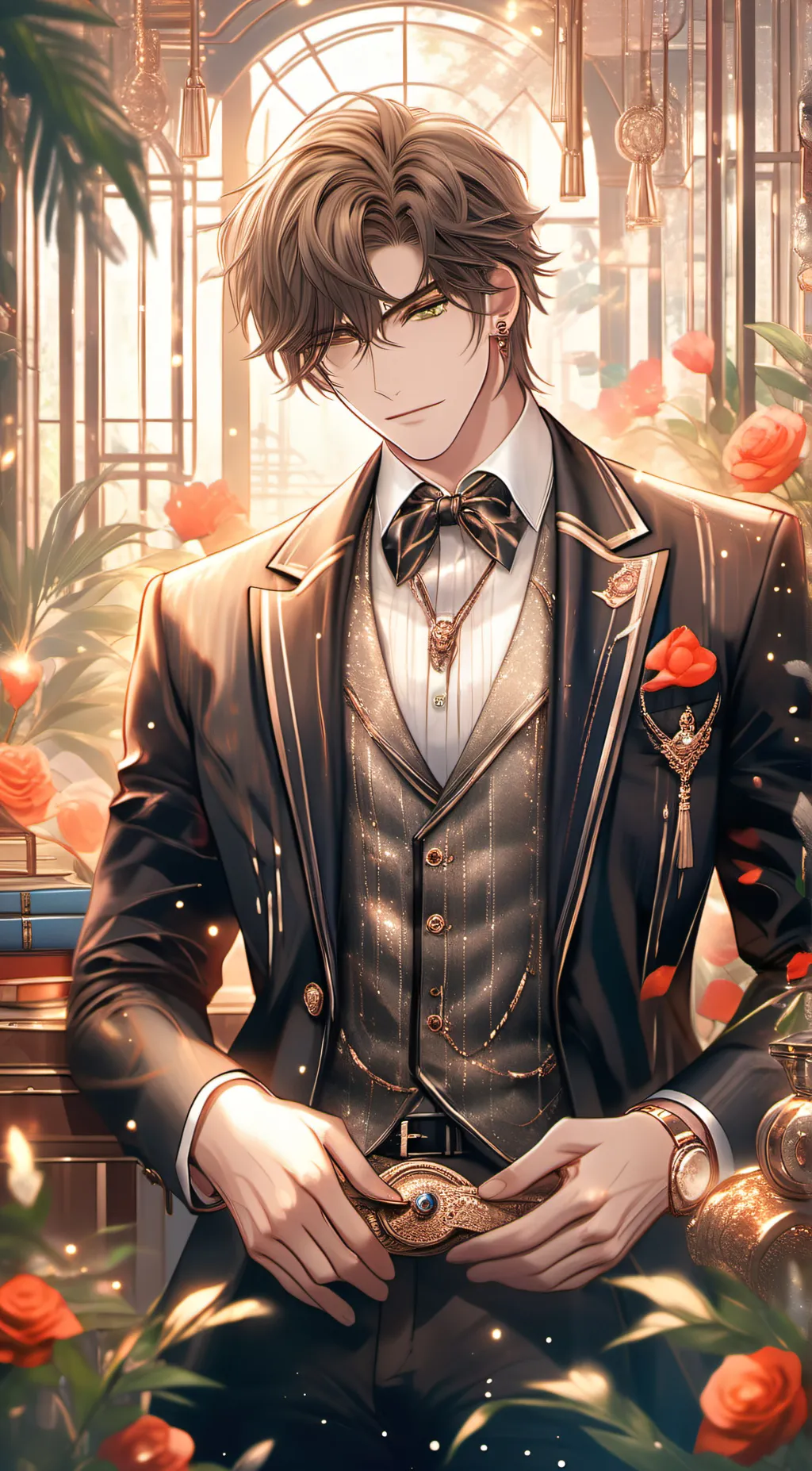 ai character: ash background