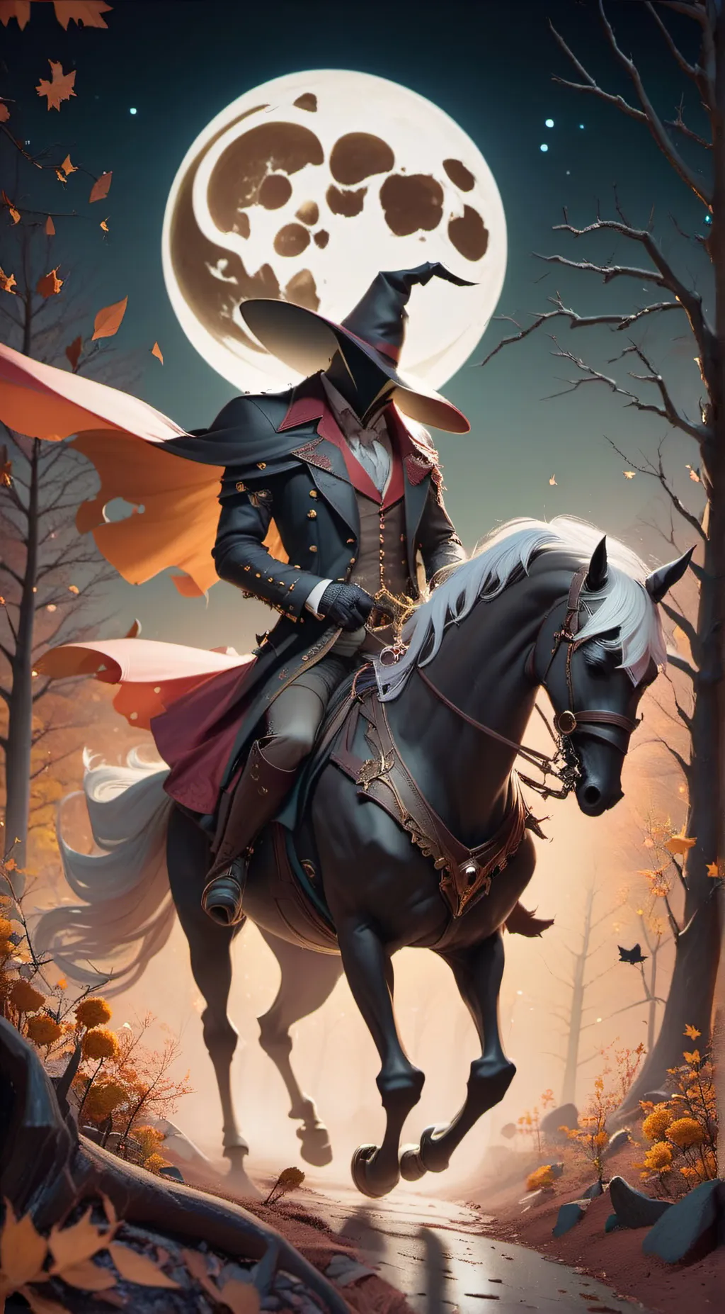 ai character: Headless Horseman  background