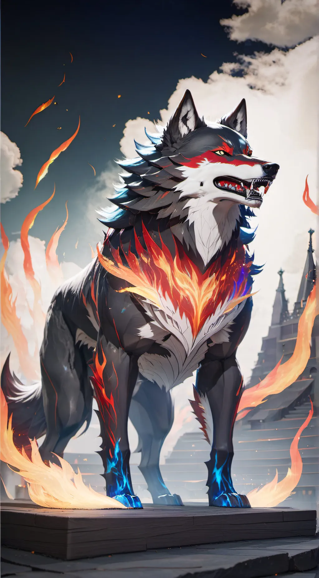ai character: Fenrir background