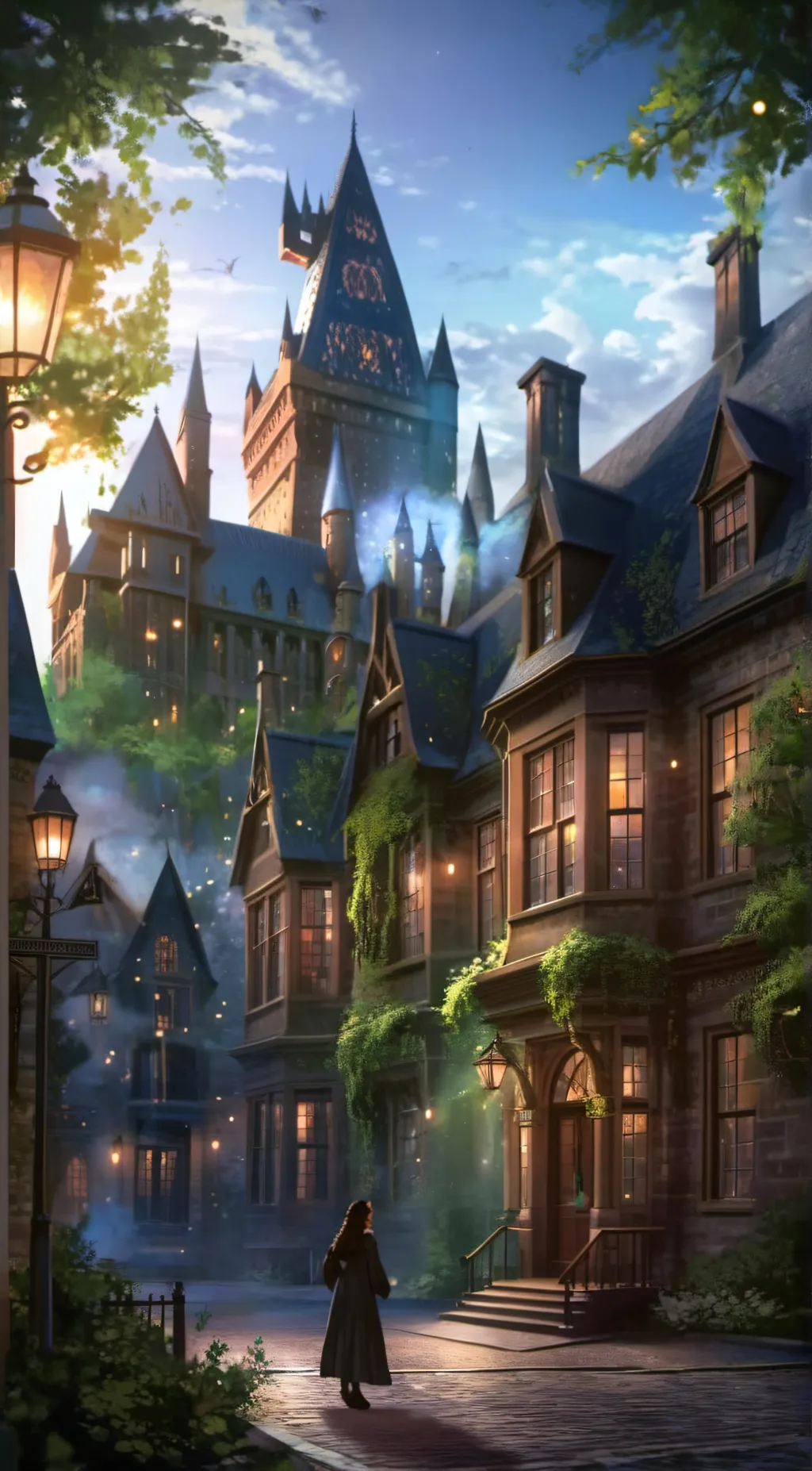 ai character: Hogwarts background