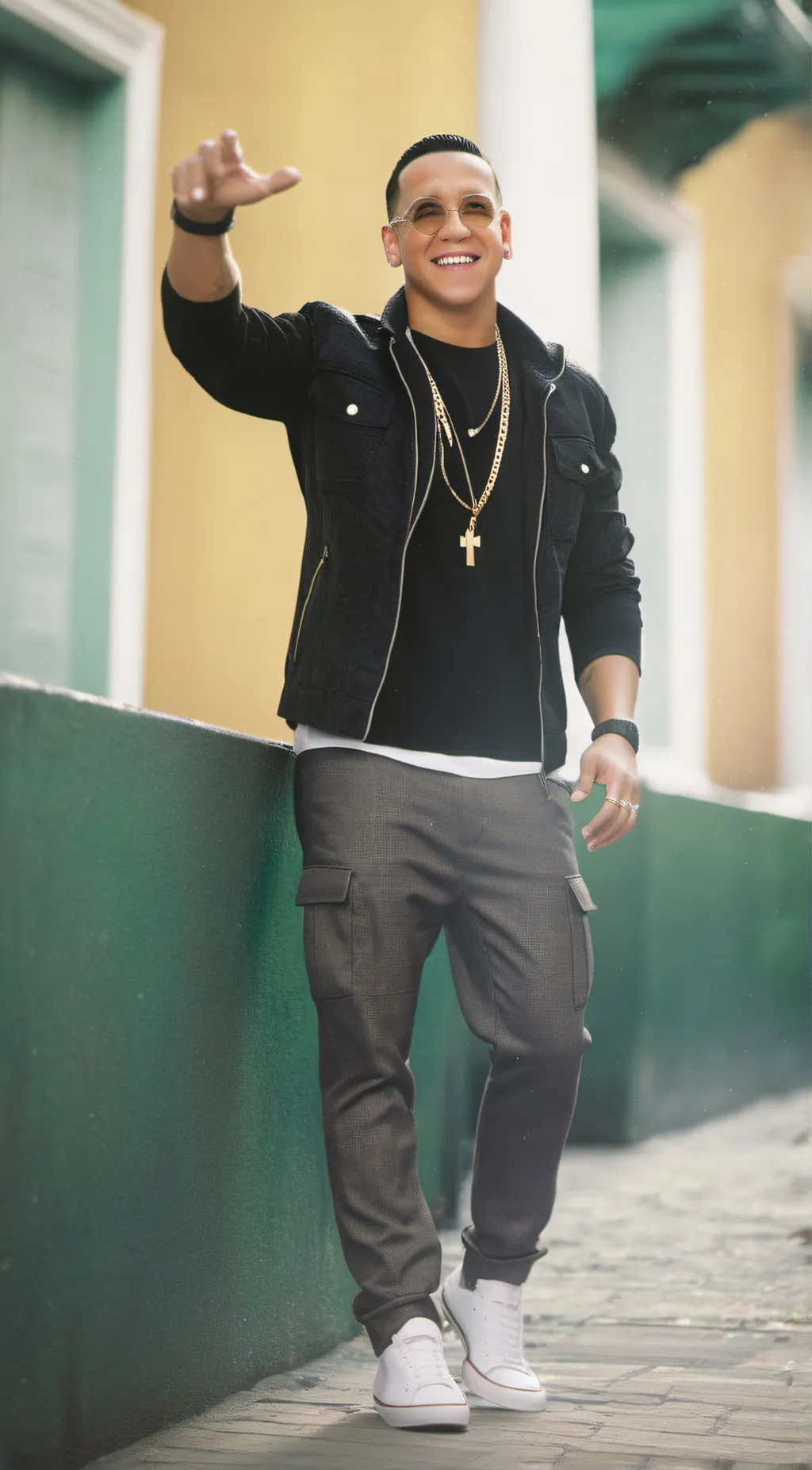 ai character: Daddy Yankee  background