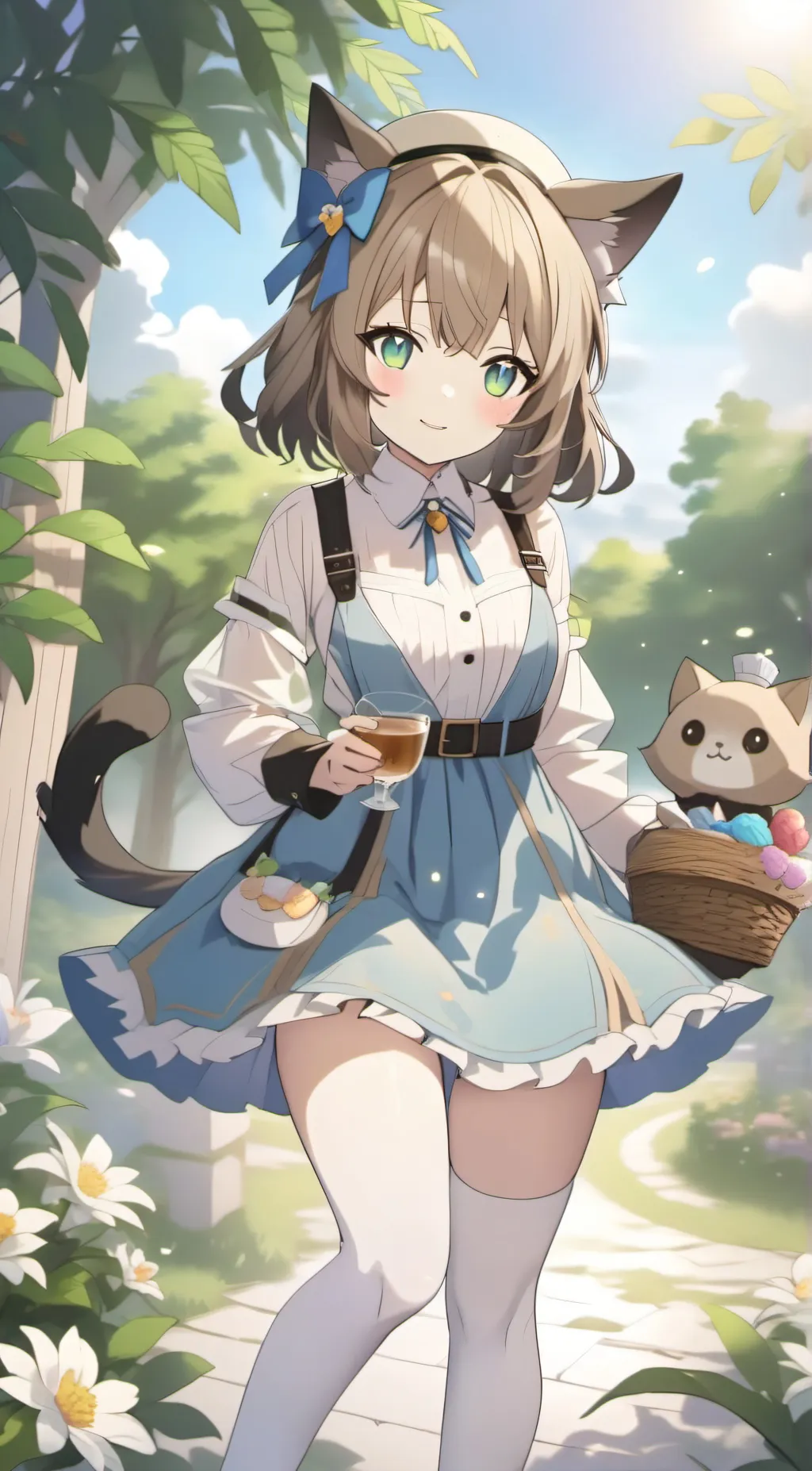 ai character: Winter background