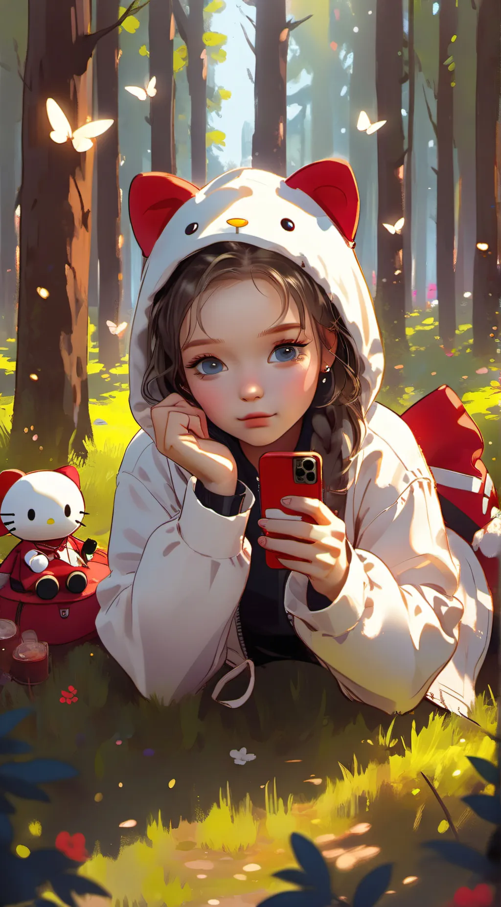 ai character: kitty background