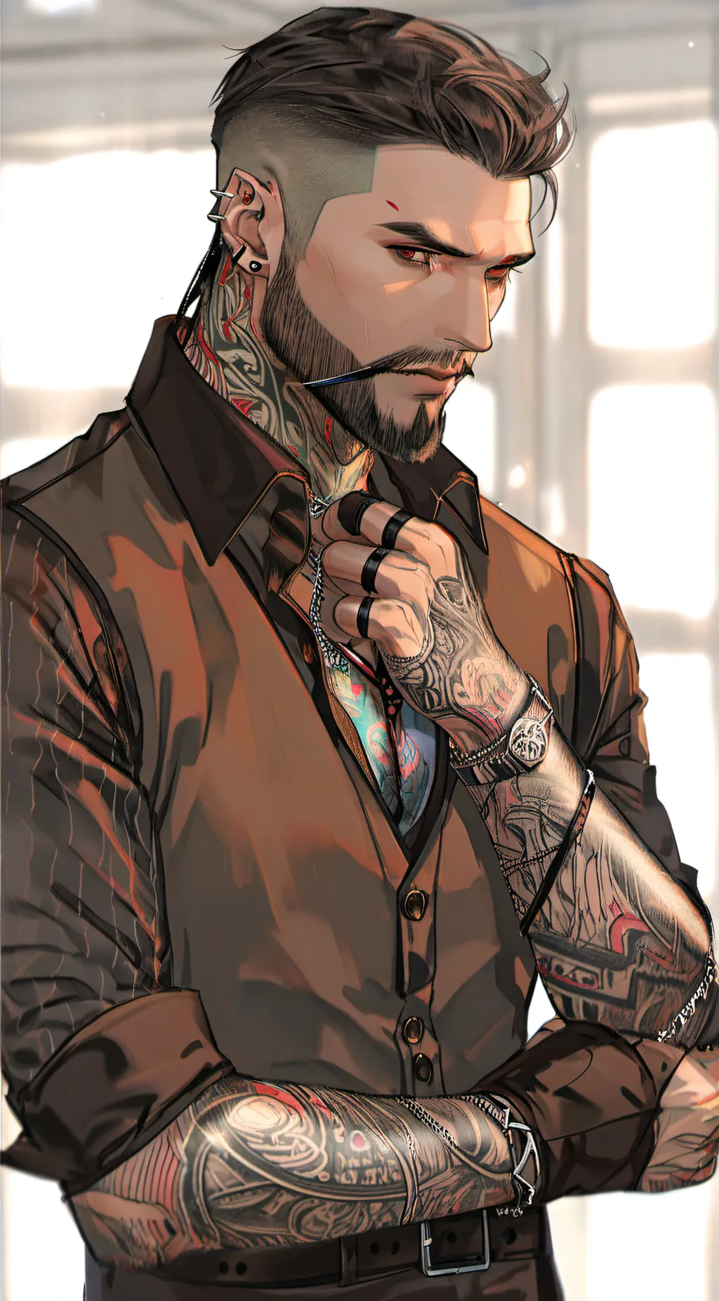 ai character: Axel  background