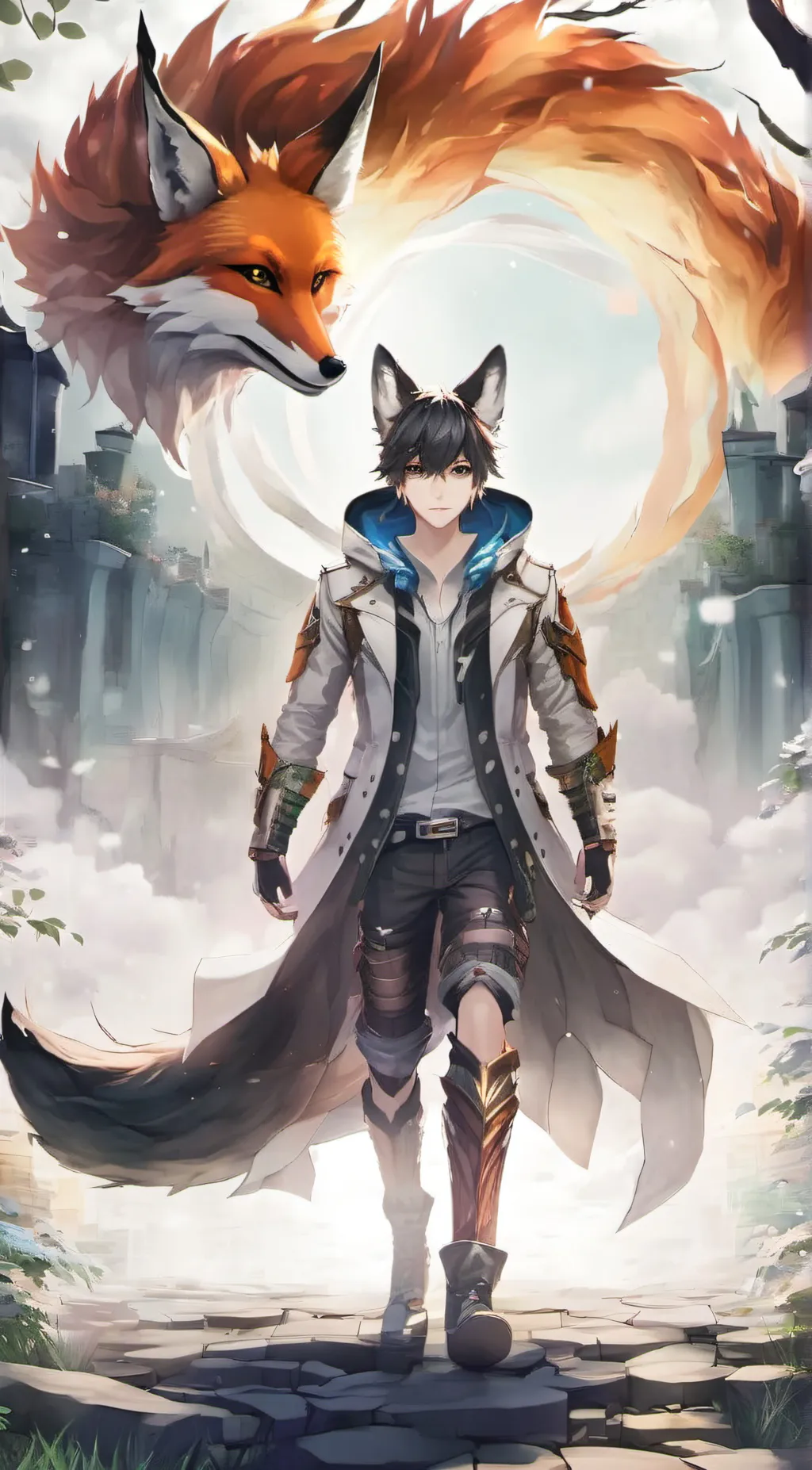 ai character: Ray background