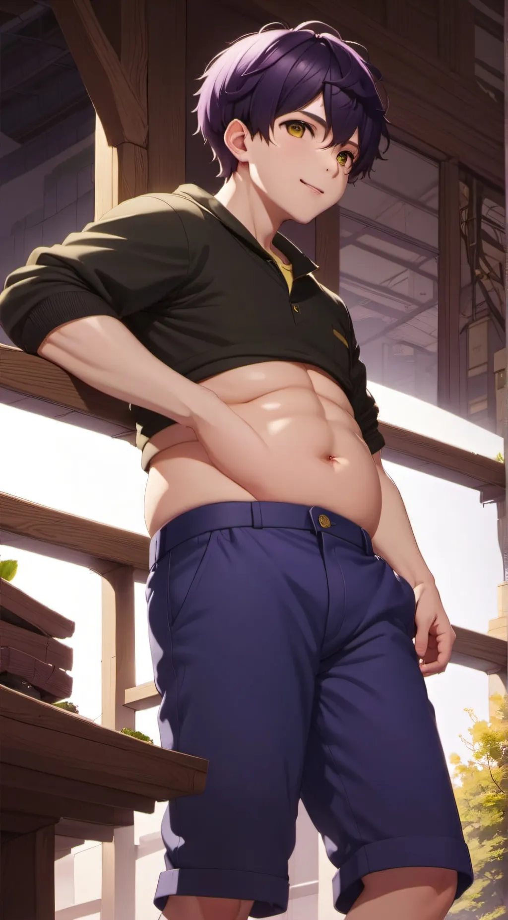 ai character: Mason Blue  background