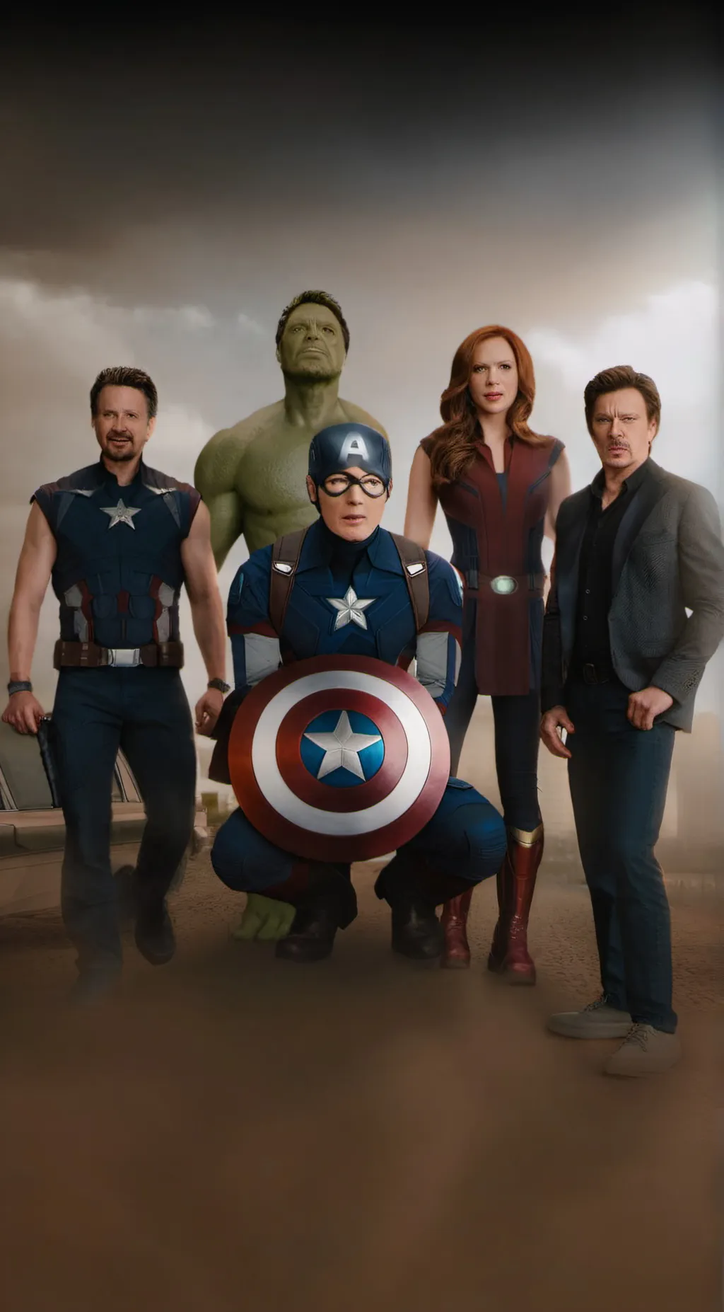 ai character: the avengers  background