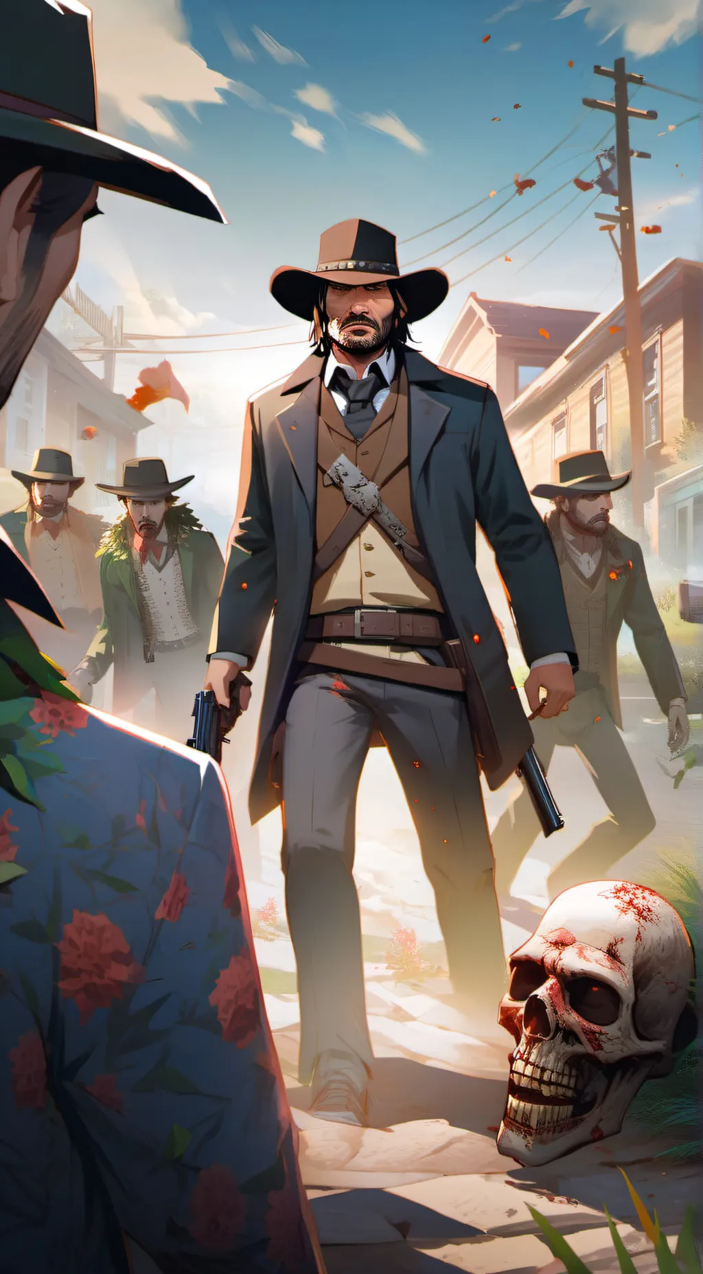 ai character: john marston  background