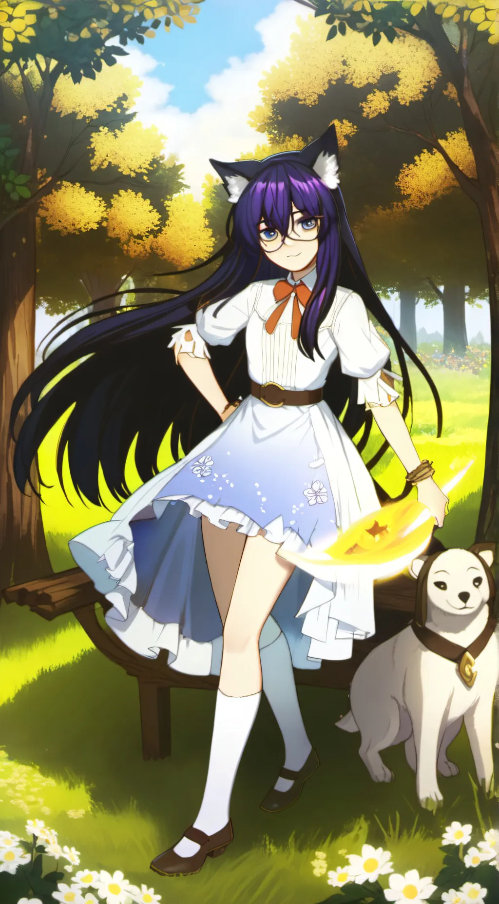 ai character: ein girl background
