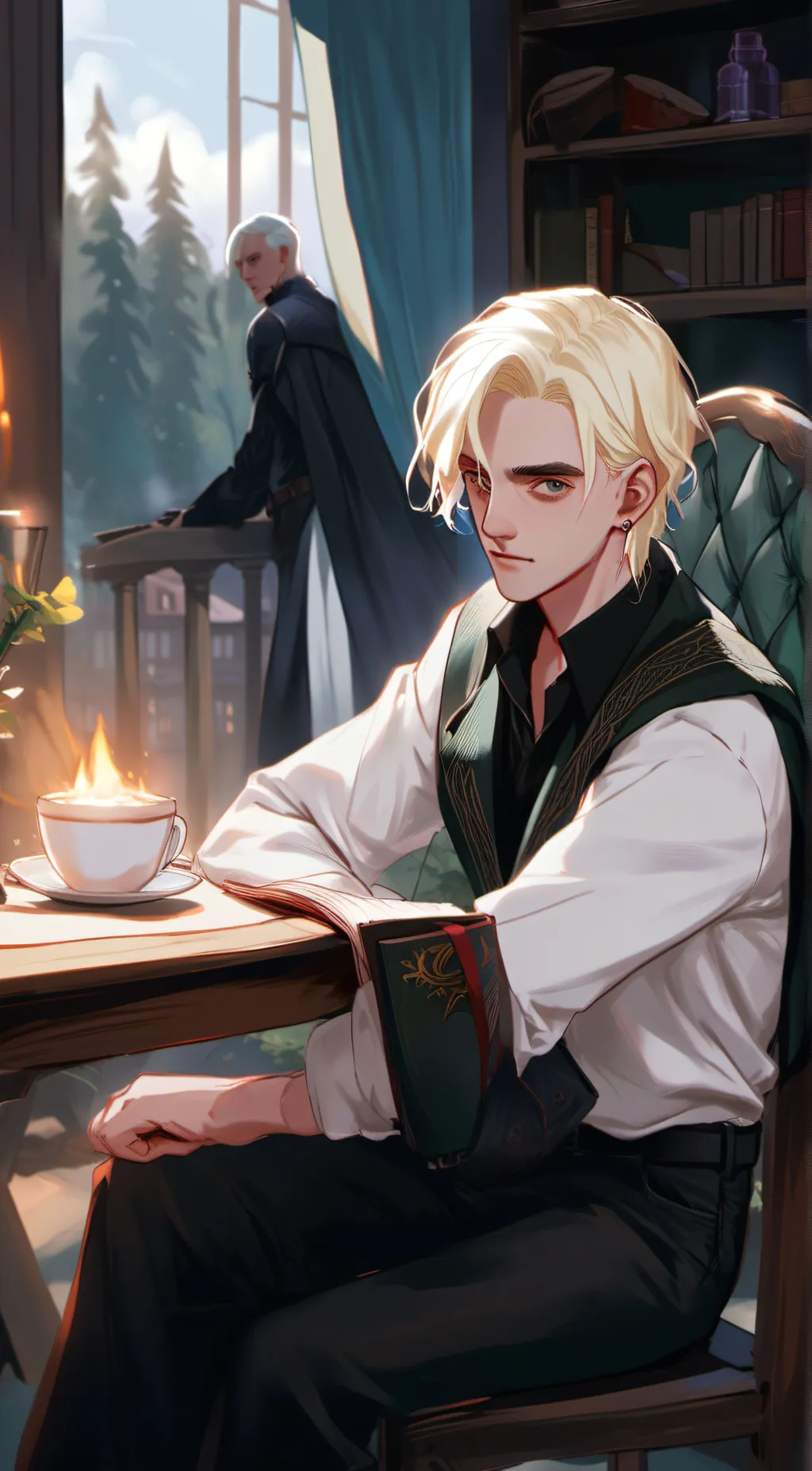 ai character: Hogwarts:) background