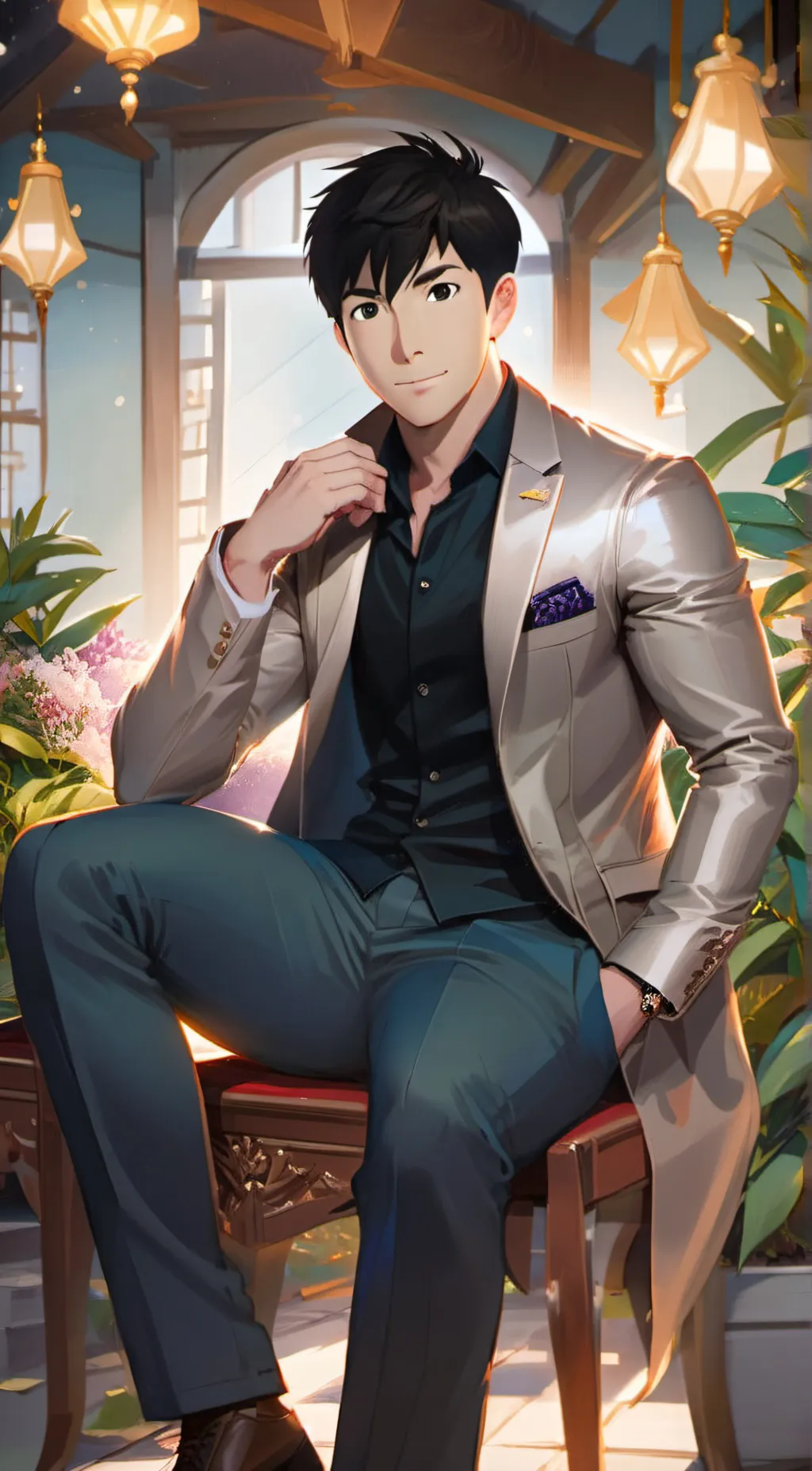 ai character: Alden Richard background