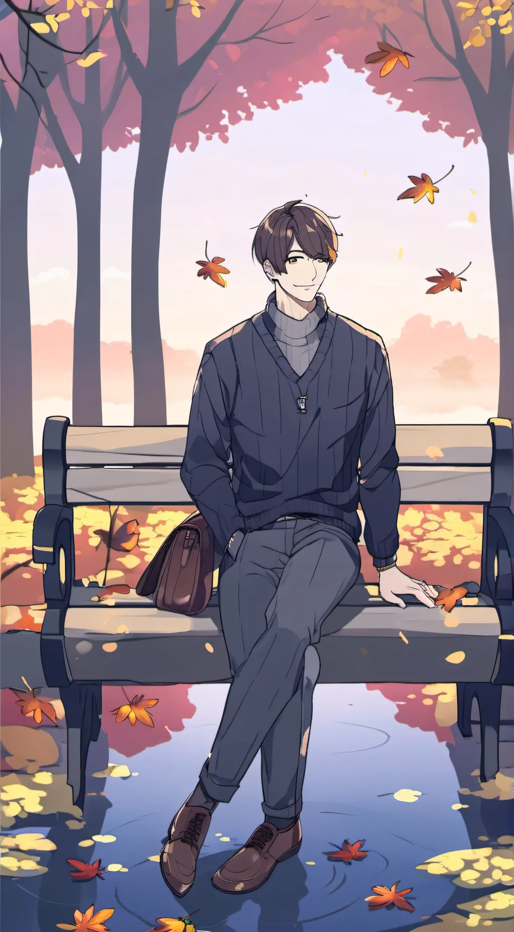 ai character: Leo background